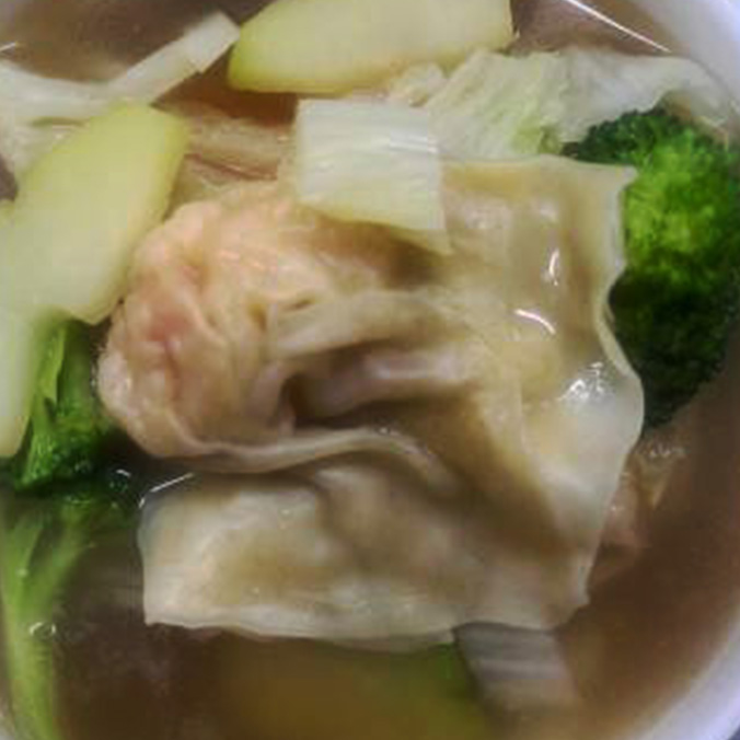22.Sopa de Wan Tan con Camarones