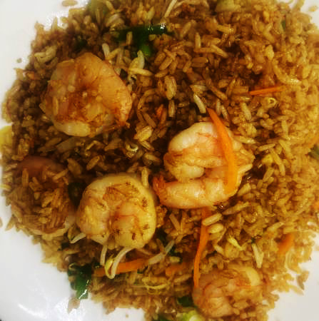 28.Arroz Frito con Camarones Medianos