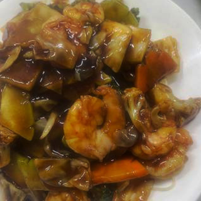 42.Chop Suey con Camarones en Salsa