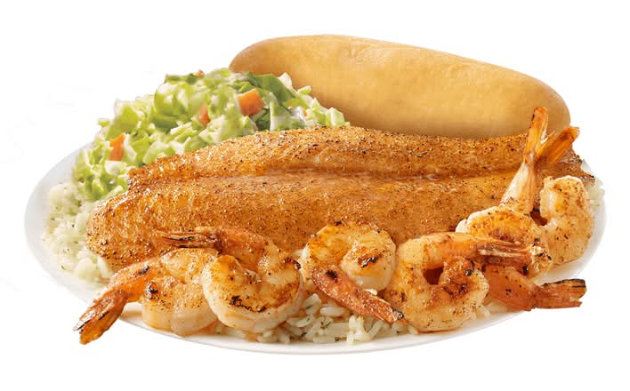 Grilled Whitefish and Shrimp Meal