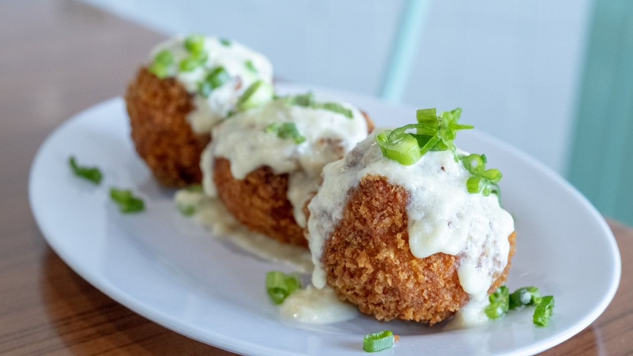 Lobster Mac and Cheese Croquettes