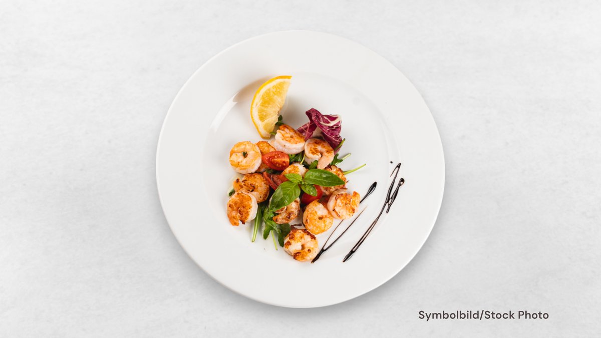 Gegrillte Garnelen Mariniert Mediterran