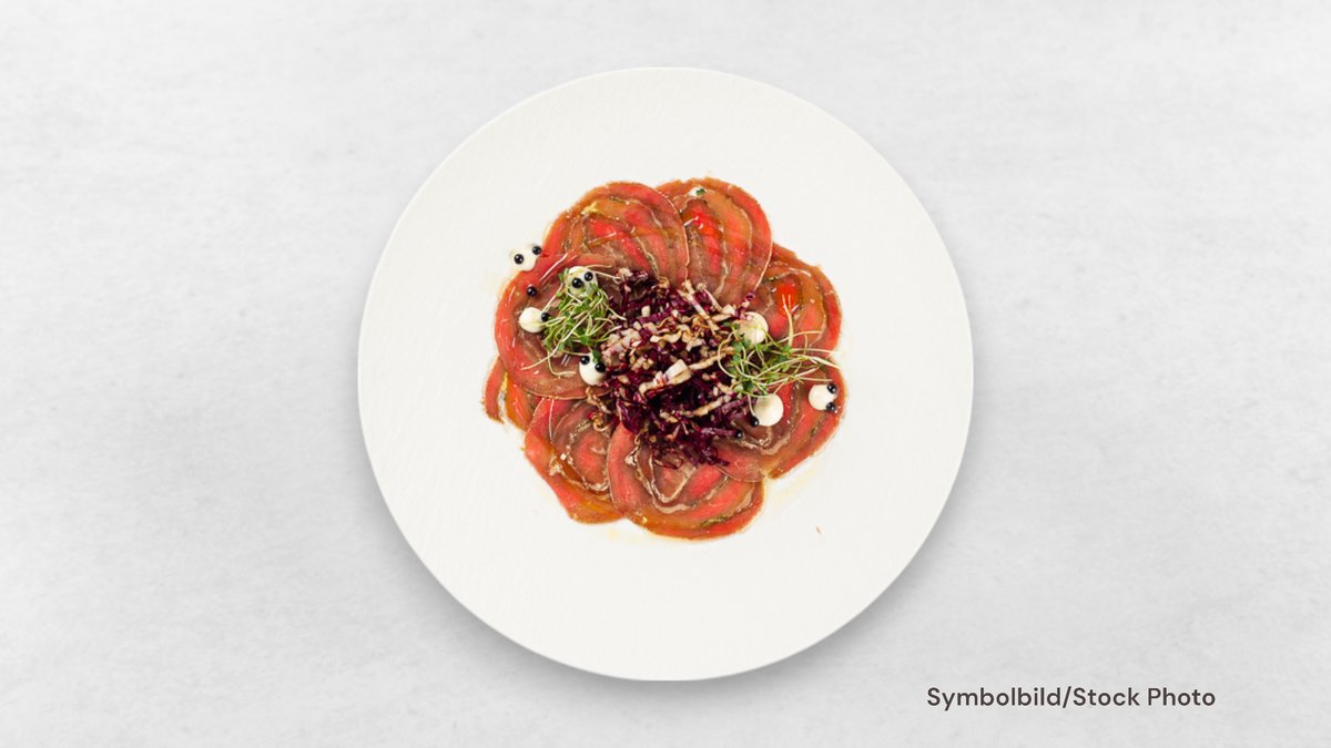 Rinderfilet-Carpaccio mit Gegrillten Champignons