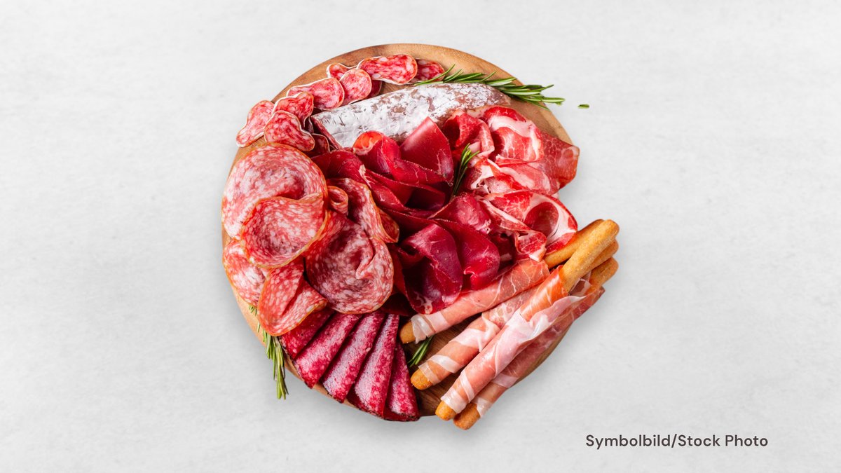 Wurstteller mit Gekochten Schinken