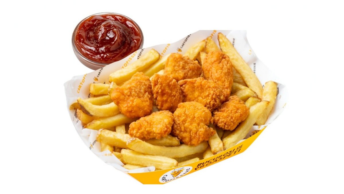COMBO Cartofi cu Crispy Bites Large + 1 sos la alegere