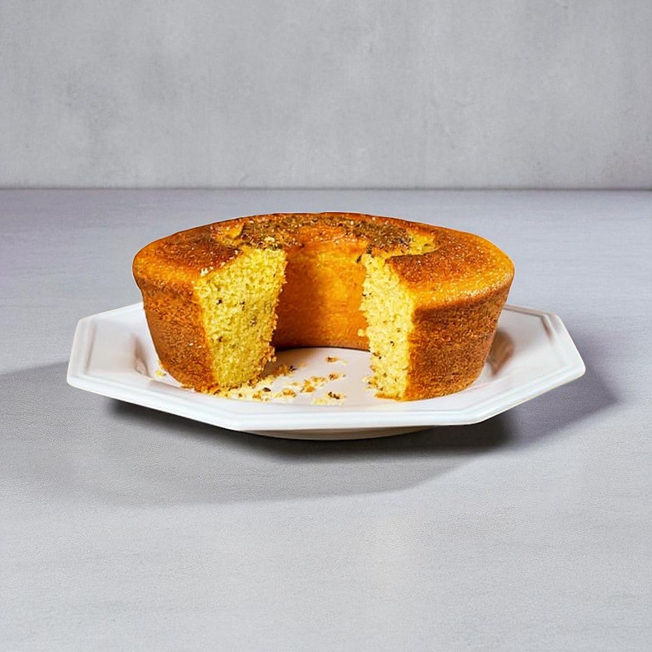 Bolo de Fubá com Erva Doce