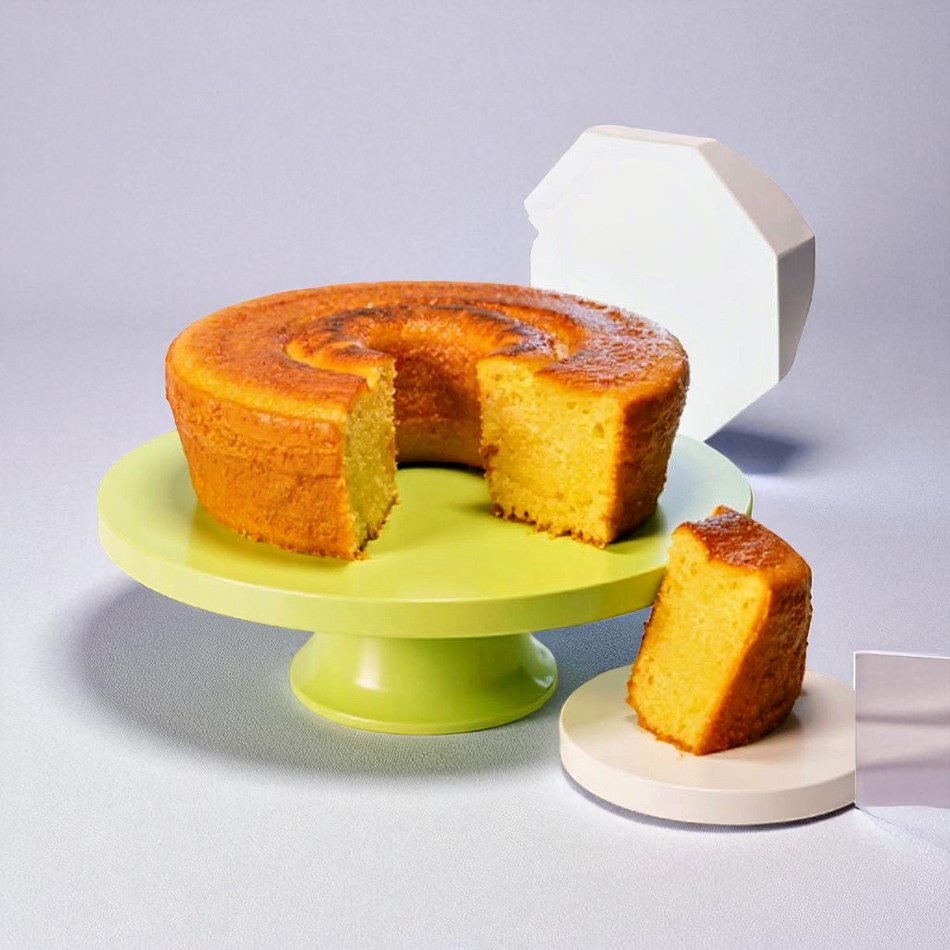 Bolo de Fubá com Limão Siciliano