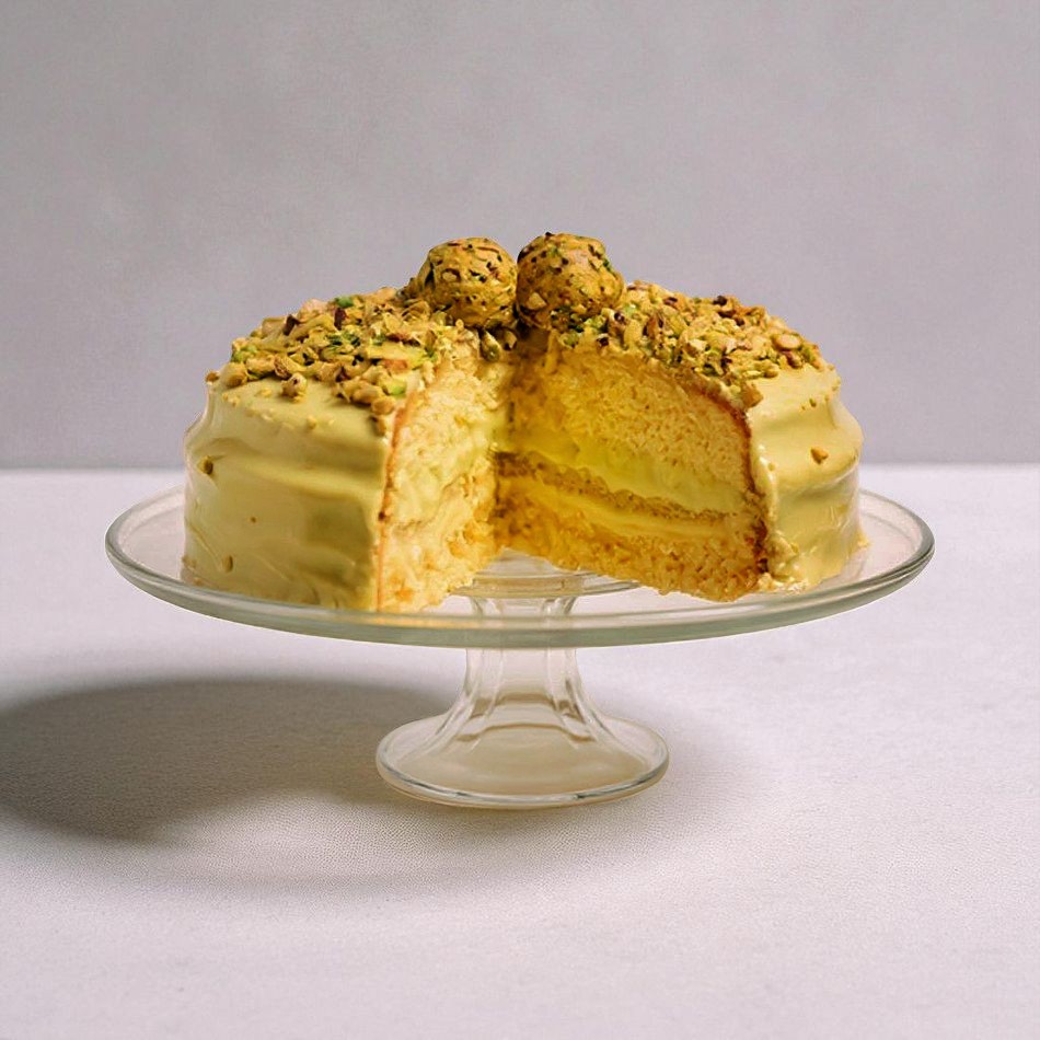 Ganache de Chocolate Branco com Pistache