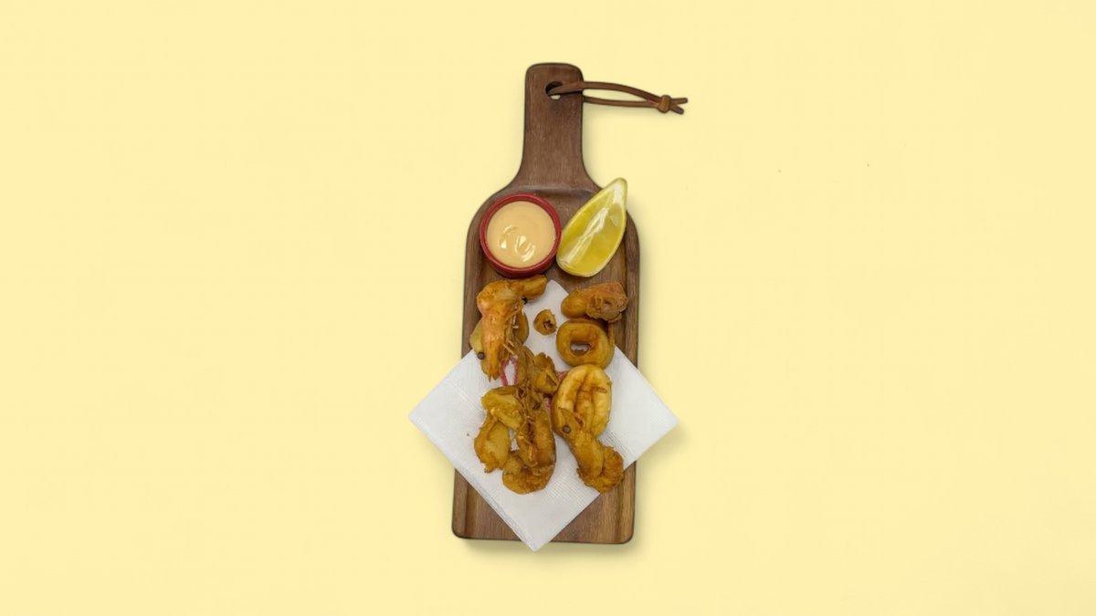 Fried Squid, Shrimp