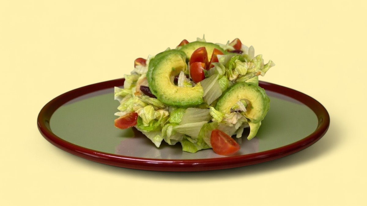 Iceberg Salad with Avocado and Chicken