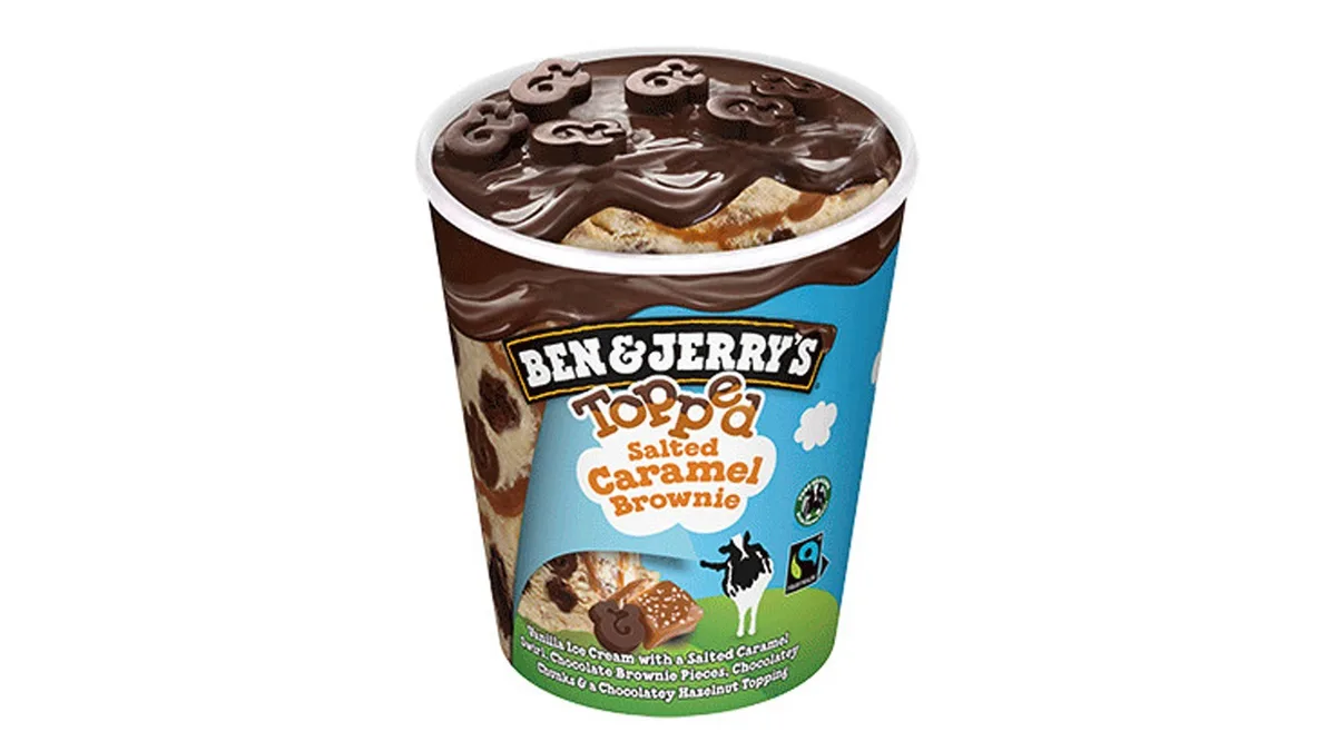 465 ml Ben and Jerry's Topped Salted Caramel Brownie