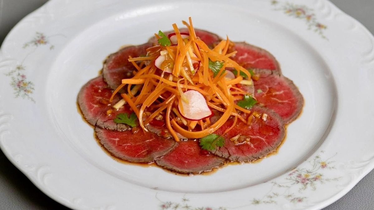 Beef Carpaccio, Japanese Style
