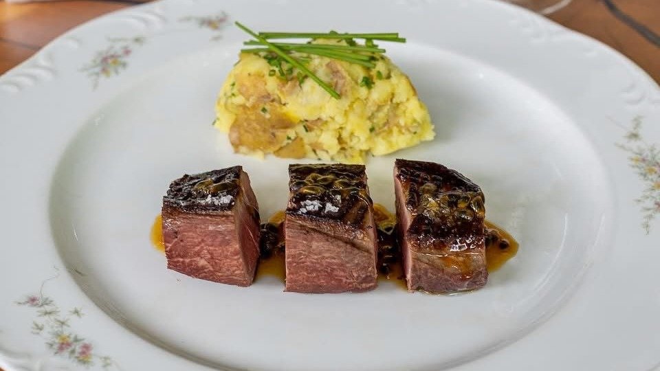 Duck Breast With Passion Fruit And Crushed Potatoes
