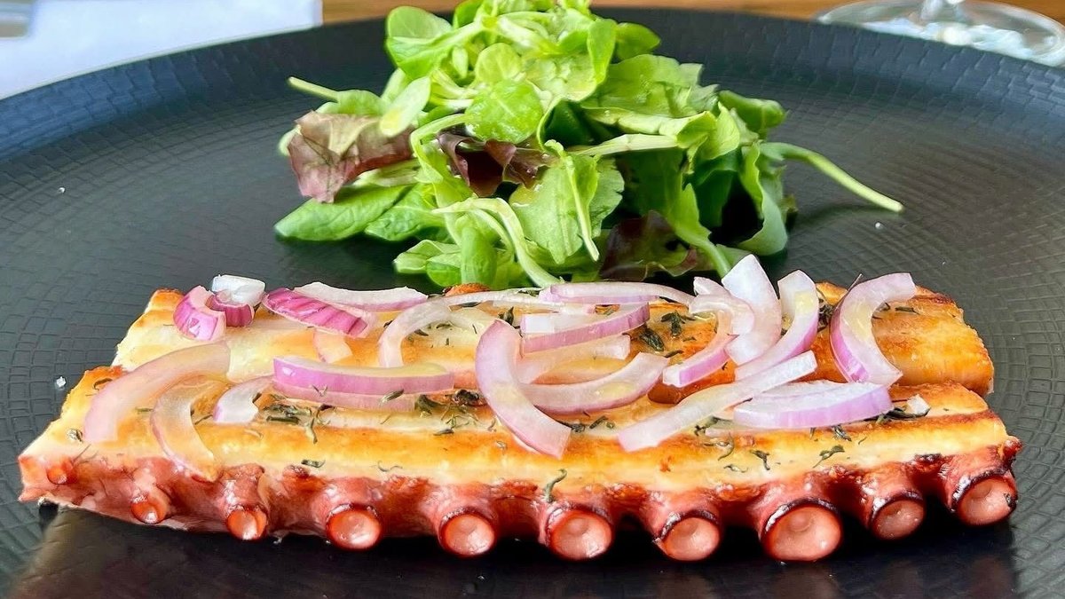Grilled Octopus With Garden Salad