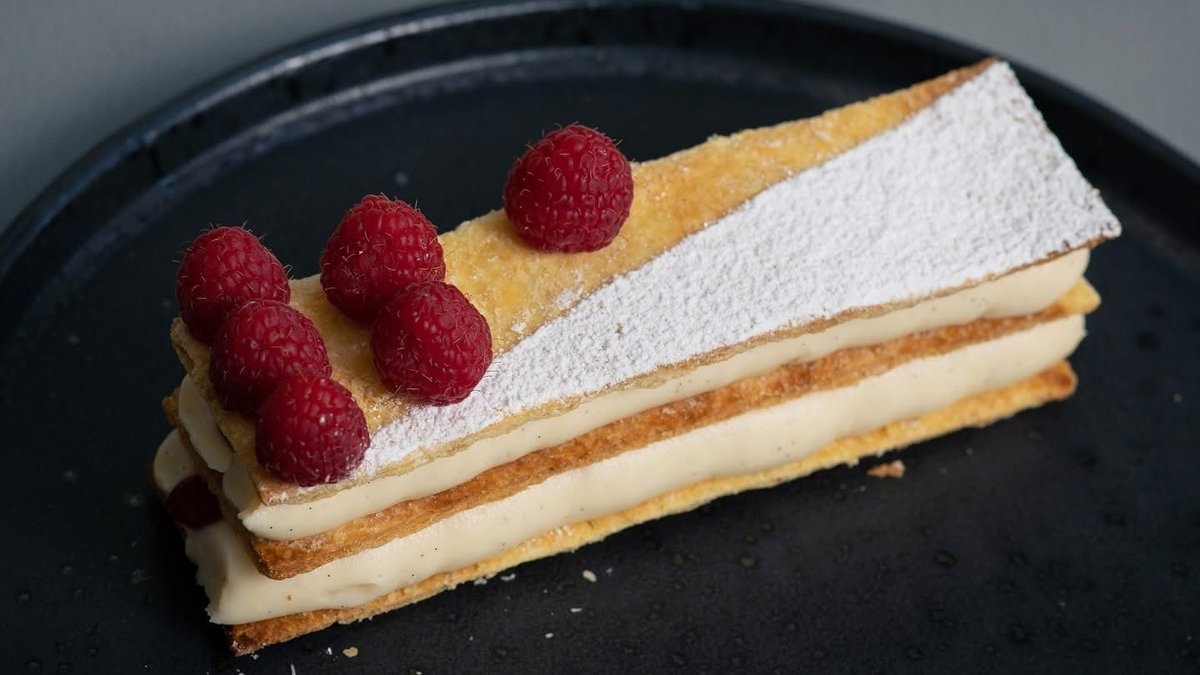 Raspberry And Vanilla Mille-Feuille