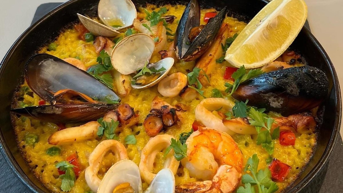 Seafood And Saffron Paella