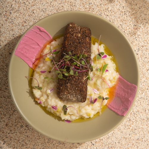 Salmão com Crosta de Chia