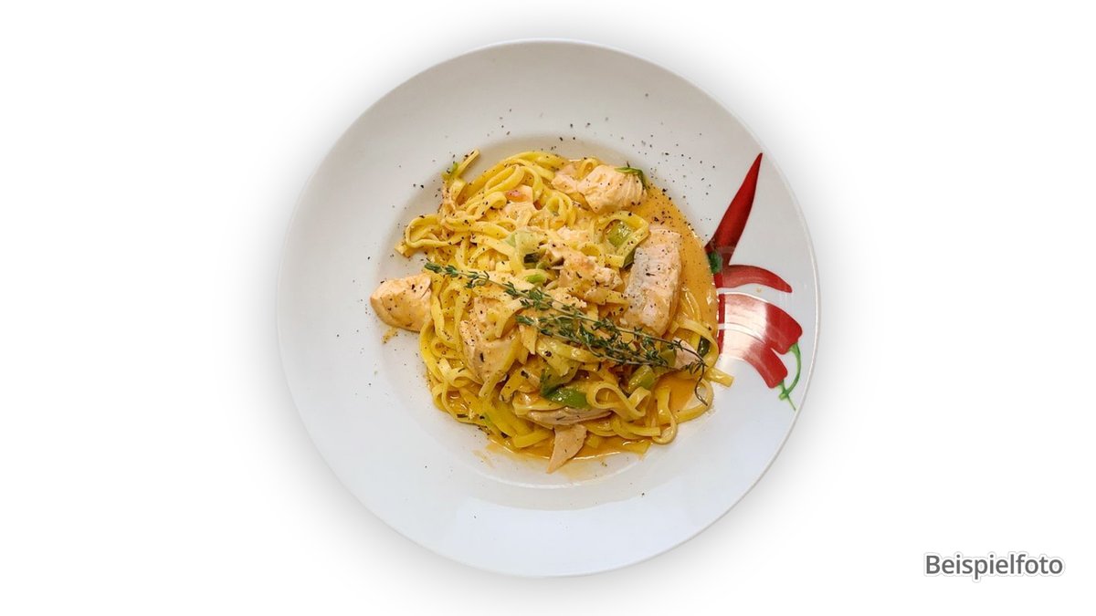 100. Pasta Lachs Funghi
