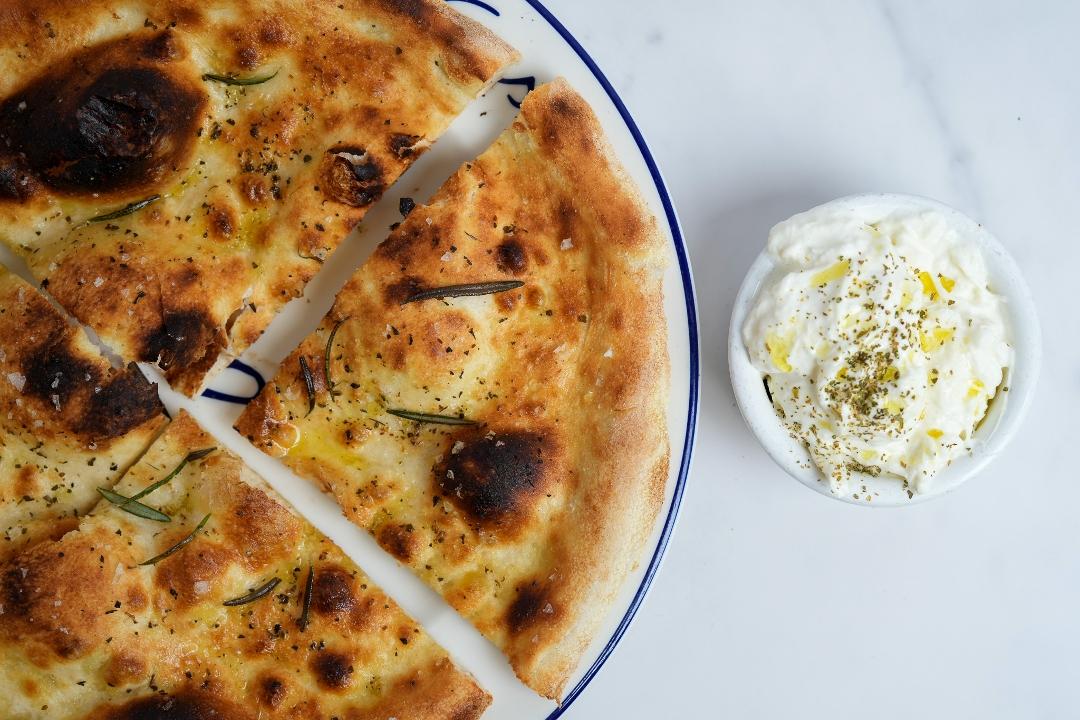 Focaccia and Stracciatella
