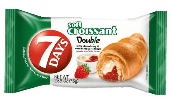 7Days Strawberry and Vanilla Filled Croissant 2.65oz