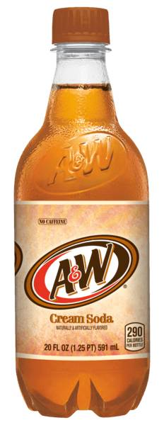 AandW Cream Soda 20oz
