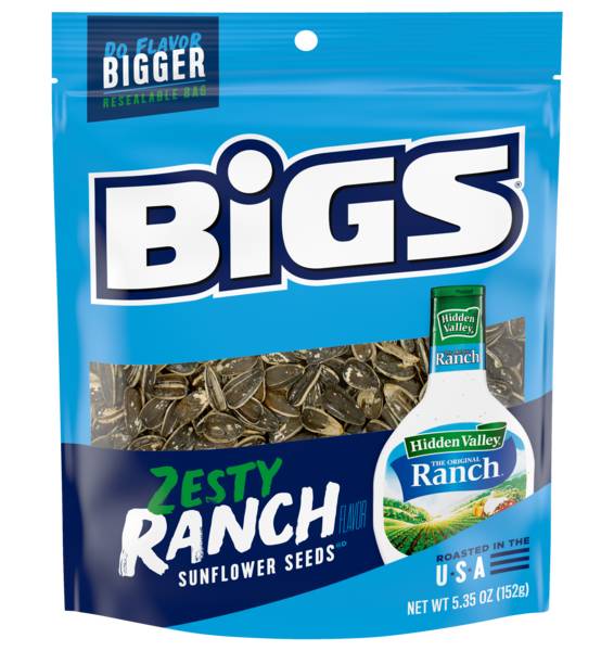 BIGS Hidden Valley Zesty Ranch Sunflower Seeds 5.35oz