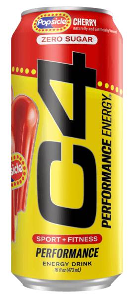 C4 Performance Energy Popsicle Cherry 16oz