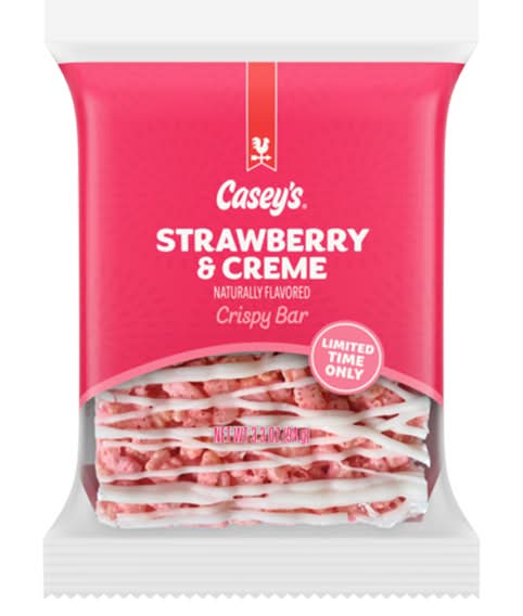 Casey’s Strawberry and Crème Crispy Bar 3.3oz