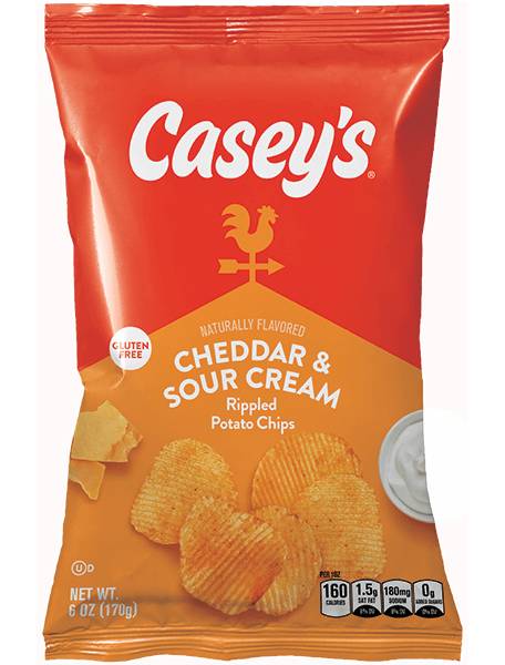 Casey's Cheddar and Sour Cream Chips 6oz