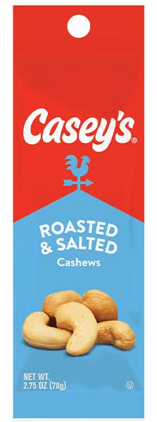 Casey's Roasted and Salted Cashew Tube 2.75oz
