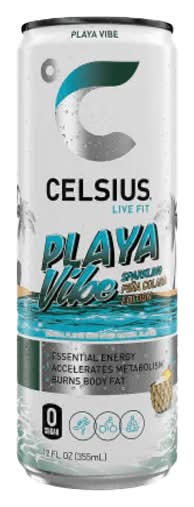 Celsius Playa Vibe Parkling Piña Colada 12oz