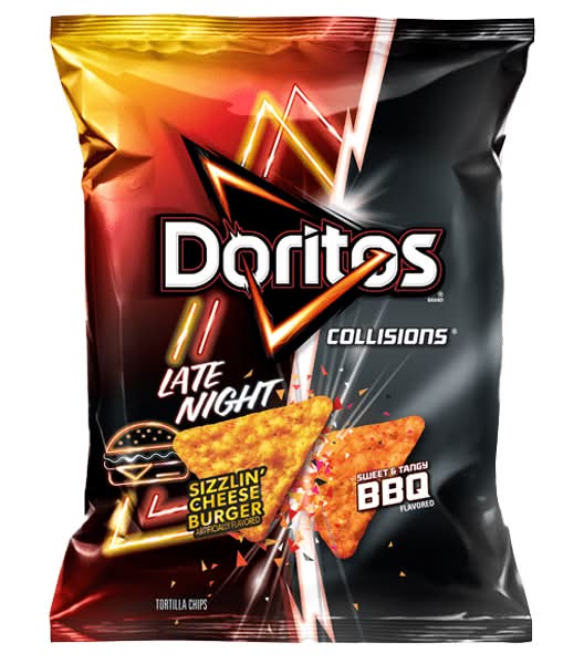 Doritos Late Night Sizzling Cheeseburger and BBQ2.625oz
