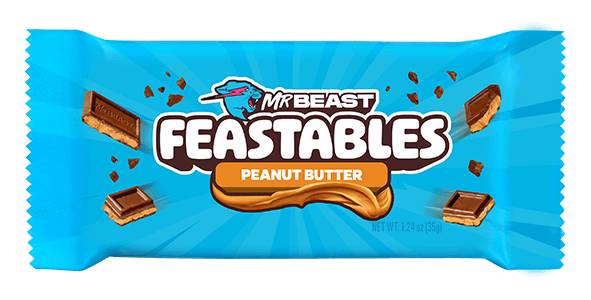 Feastables MrBeast Peanut Butter Milk Chocolate Bar 1.24oz