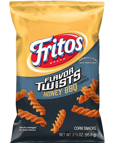 Fritos Flavor Twists Honey BBQ Flavored Corn Chips 3.375oz