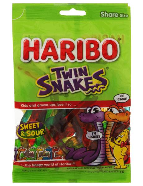 Haribo Twin Snakes 8oz