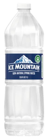 Ice Mountain, Deer Park, or Ozarka Water 1 Liter