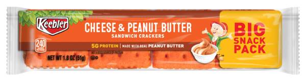 Keebler Big Snack Pack Cheese and Peanut Butter Sandwich Crackers 1.8oz