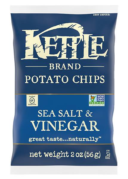 Kettle Brand Potato Chips Salt and Vinegar 2oz