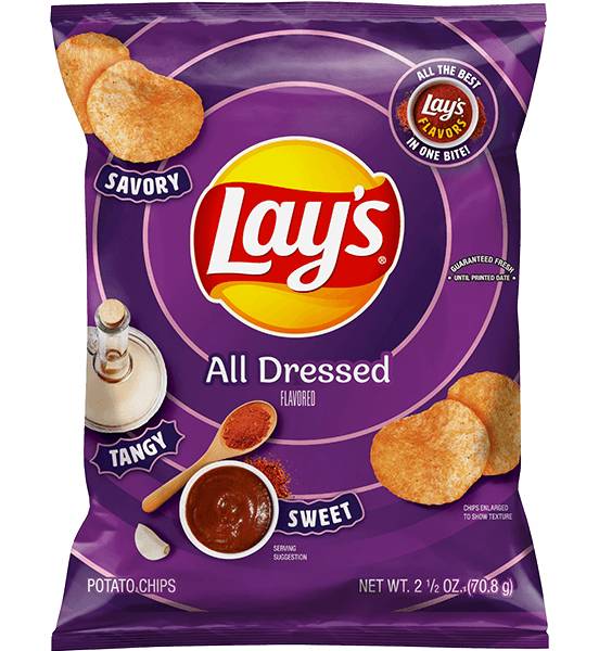 Lay's All Dressed Potato Chips 2.5oz