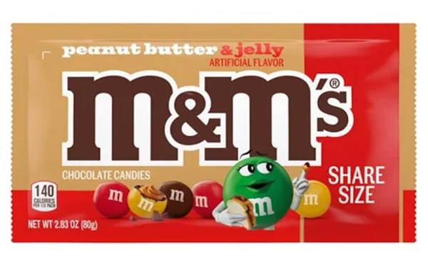 MandM's Peanut Butter and Jelly Share Size 2.83oz