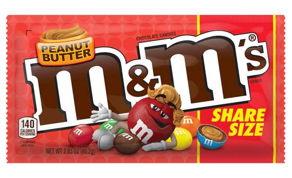 MandM's Peanut Butter Share Size 2.83oz