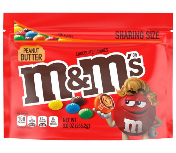 MandM's Peanut Butter Stand Up 9oz