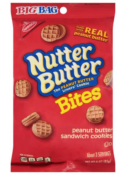 Nutter Butter Bites Peanut Butter Sandwich Cookies 3oz