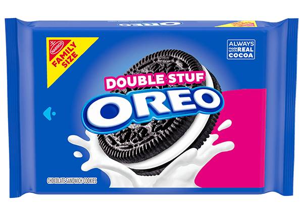 Oreo Family Size Double Stuf Chocolate Sandwich Cookies 18.71oz