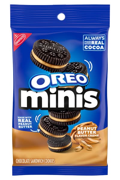 OREO Mini Peanut Butter Chocolate Sandwich Cookies 3oz