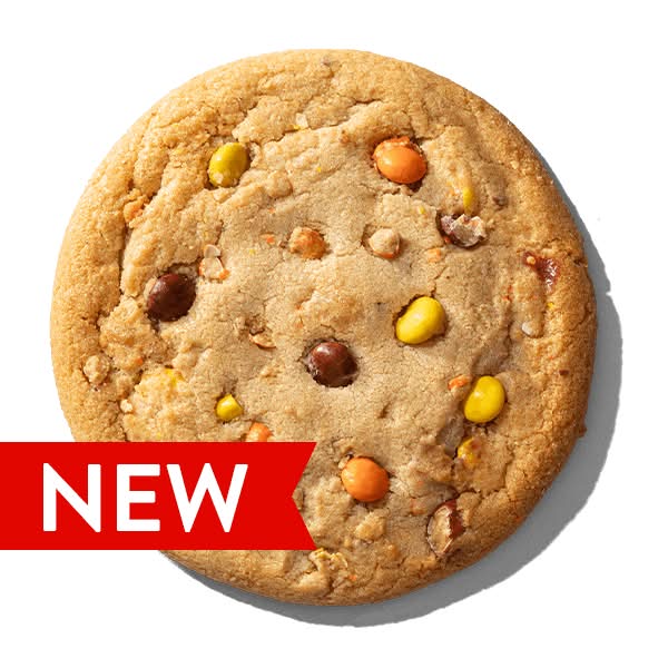 PBandJ Stuffed Cookie made with Mini REESE’S PIECES Candies