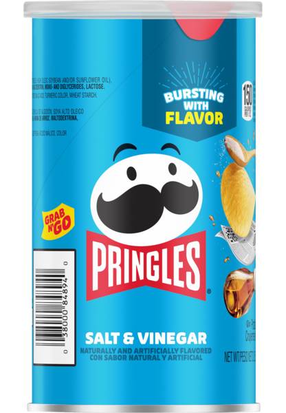 Pringles Grab N' Go Salt and Vinegar Potato Crisps 2.5oz