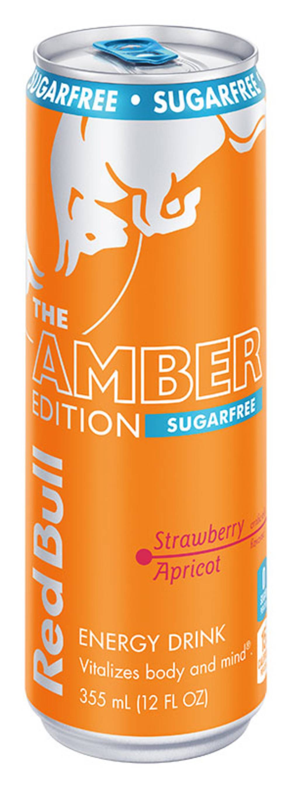 Red Bull Amber Edition Sugar Free Energy Drink, Strawberry-Apricot (12 fl oz)