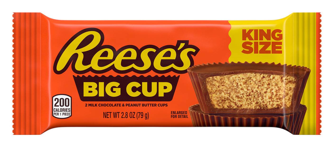 Reese's Big Cup Milk Chocolate and Peanut Butter Candy pack (2.8 oz, 2 ct)