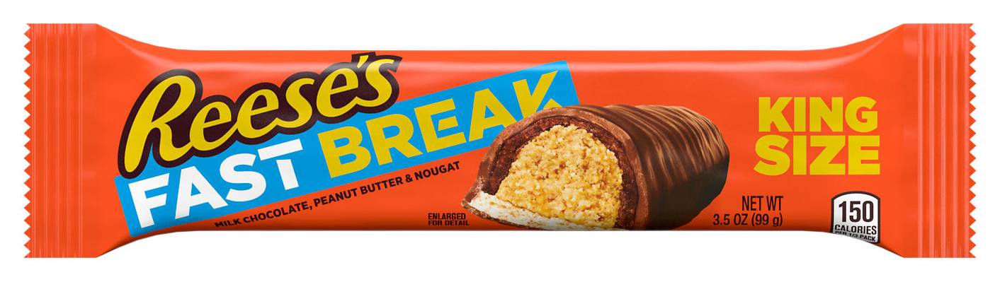 Reese's Break Fast Candy Bar King Size, Milk Chocolate-Peanut Butter (3.5 oz)